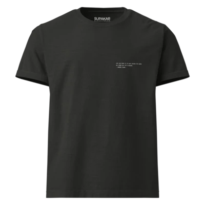 Supakar Garment-Dyed Oversized Tee — design preview